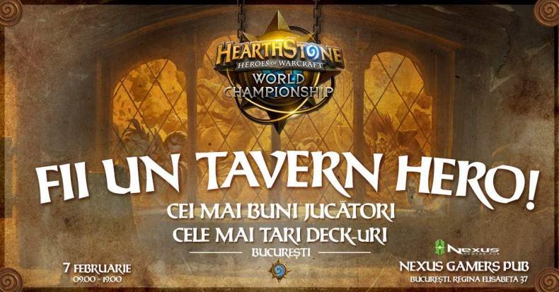 Hearthstone Taver Hero în Nexus Gamers Pub