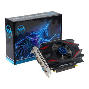Placa video LUNAHORNET GT 740 4GB GDDR5 128 BIT, placa grafica, ideala pentru jocuri, design si birou, racire silentioasa cu un ventilator, interfata HDMI, VGA si DVI